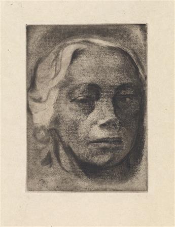 KÄTHE KOLLWITZ Two self portraits.